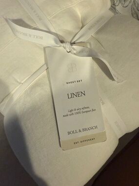 Brooklinen Linen Sheet Set - White King